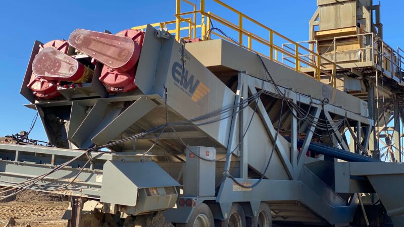 EIW Trek Portable Wash Plant in Iowa