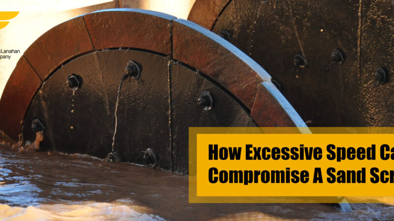 How excessive speed can compromise a sand screw's operation