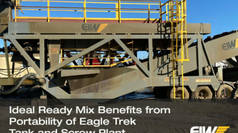 Ideal Ready Mix benefits from portability of Eagle Trek Tank and Screw Plant Card
