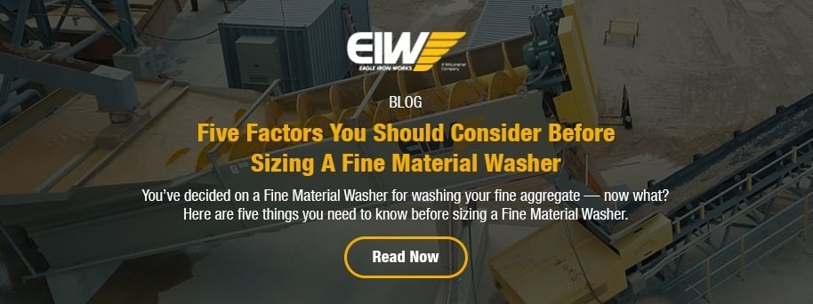 Five Factors Sizing a Fine Mineral Washer